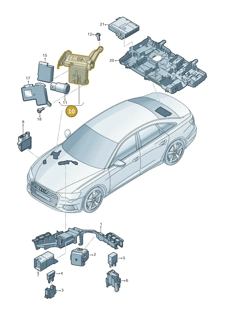 4K0941823D — Audi A6 (2018-2025) diagram 430937200, position 10