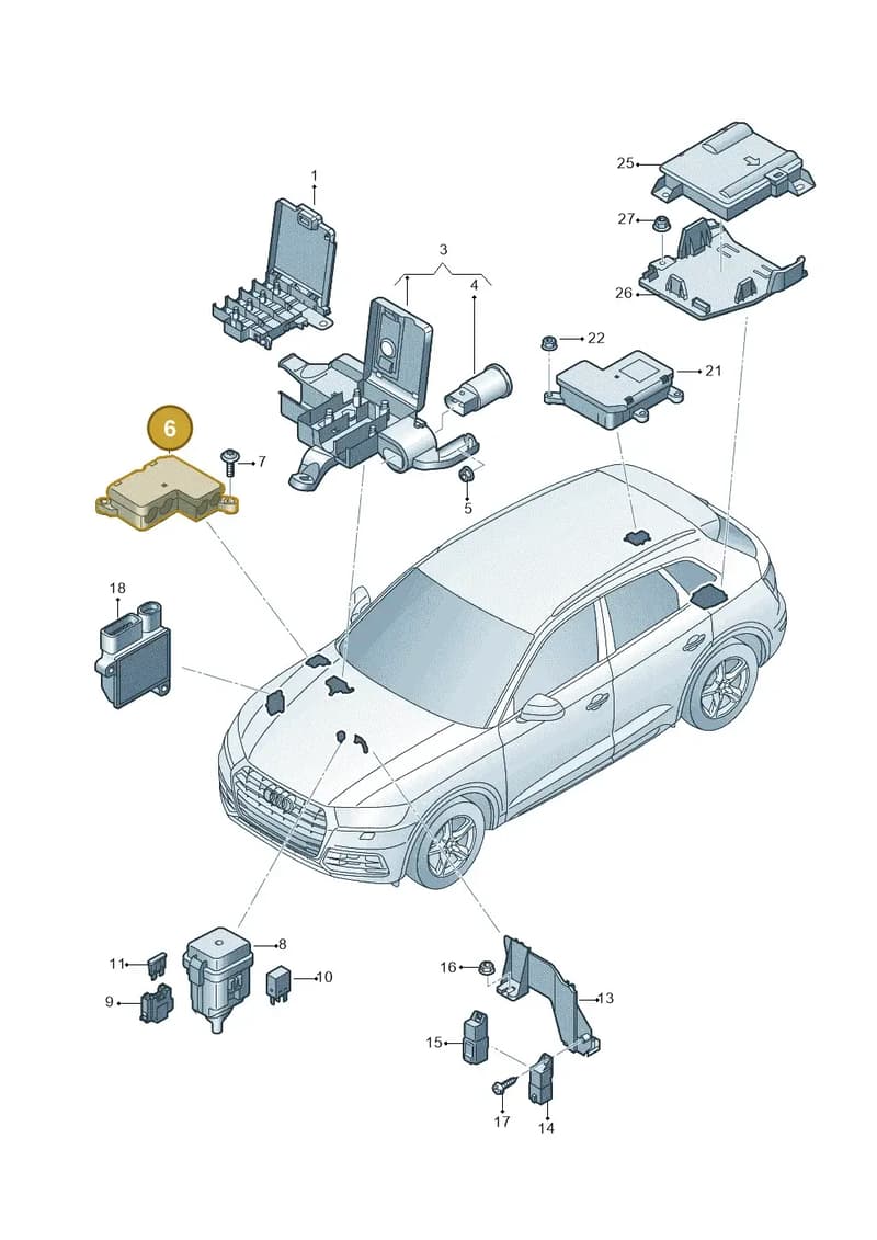 4K0941828C — Audi Q5 (2016-2025) diagram 896937200, position 6