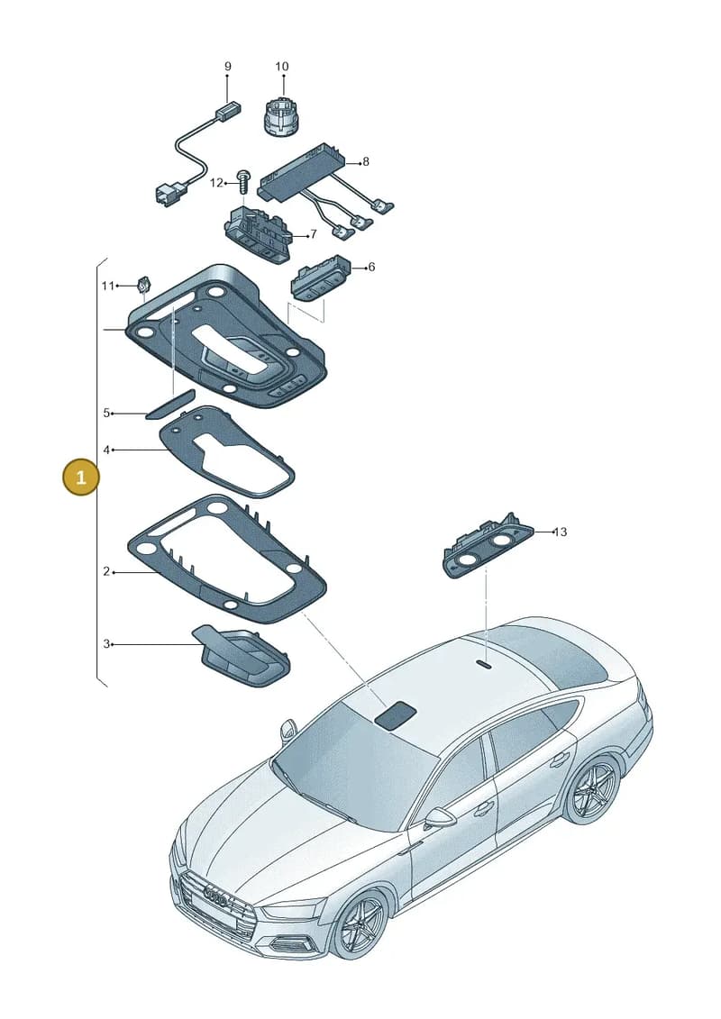 4K0947135ATBV2 — Audi RS5 Sportback (2017-) diagram 897947000, position 1