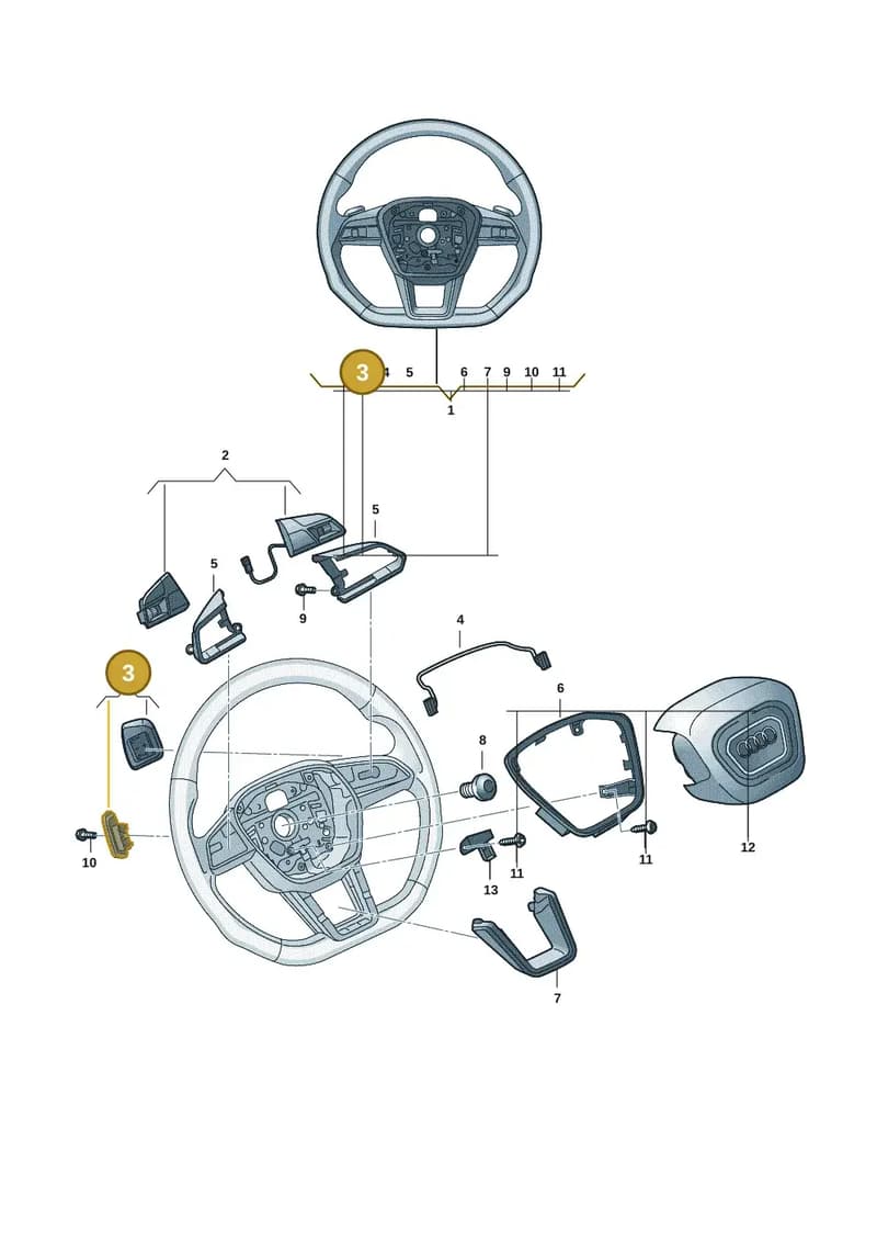 4K0951523FXHA — Audi RS e-tron GT (2020-2020) diagram 4j1419100, position 3