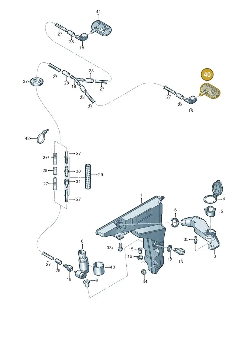 4K0955987C — Audi RS6 Avant (2019-2025) diagram 435955100, position 40