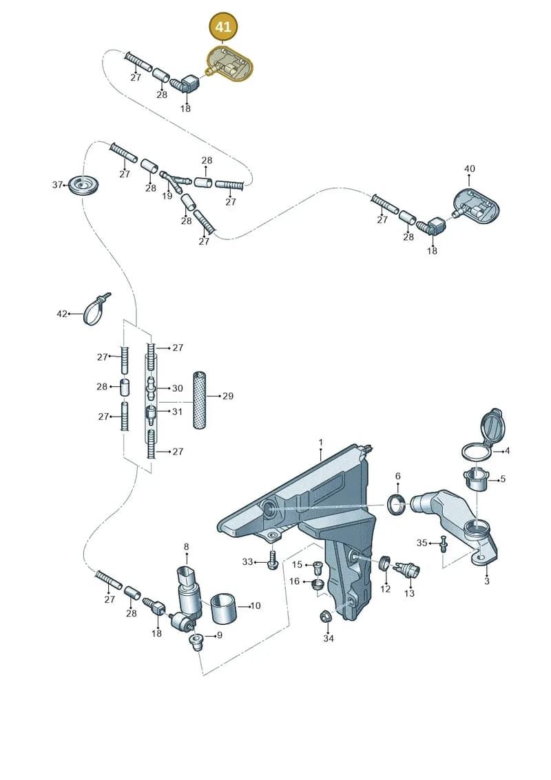 4K0955988C — Audi RS6 Avant (2019-2025) diagram 435955100, position 41