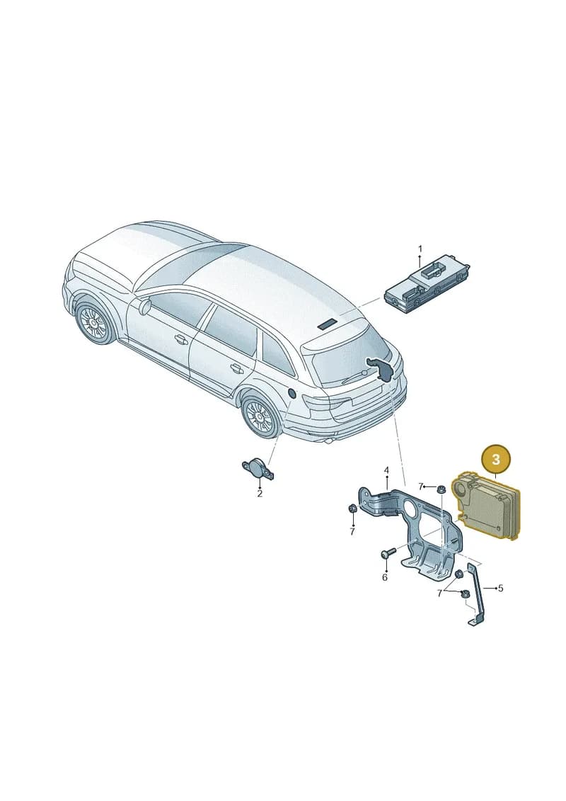 4K0959663 — Audi A4 (2015-2025) diagram 849959400, position 3