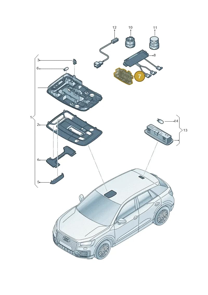 4K09597286PS — Audi Q2 1.4 (2018-) diagram 803947000, position 7