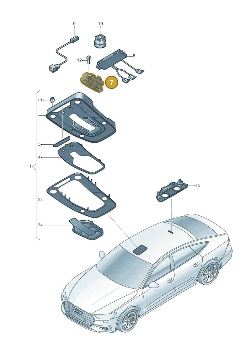 4K0959728BC5 — Audi RS7 Sportback (2019-) diagram 435947000, position 7