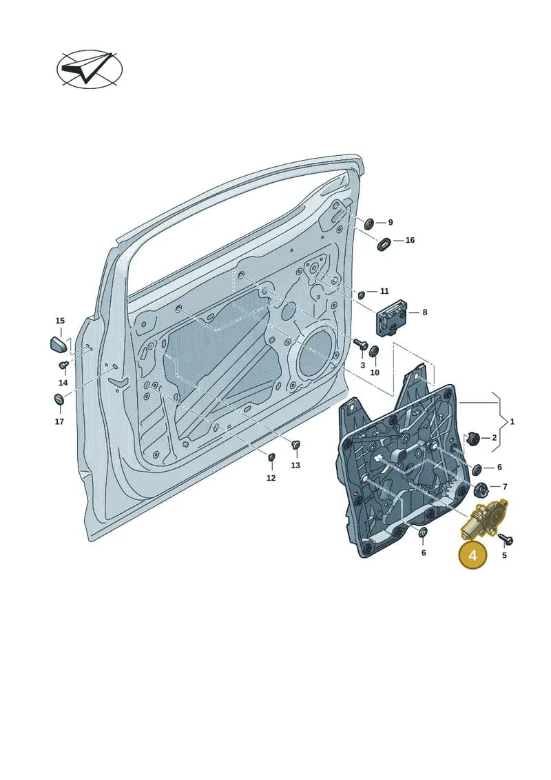 4K0959811A — Audi Q4 Sportback (2021-2025) diagram 89a837060, position 4