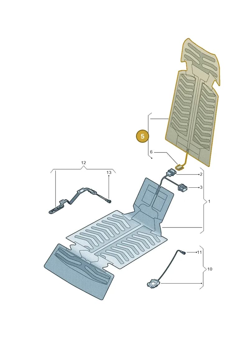 4K0963557J — Audi A6 (2018-2025) diagram 435963100, position 5