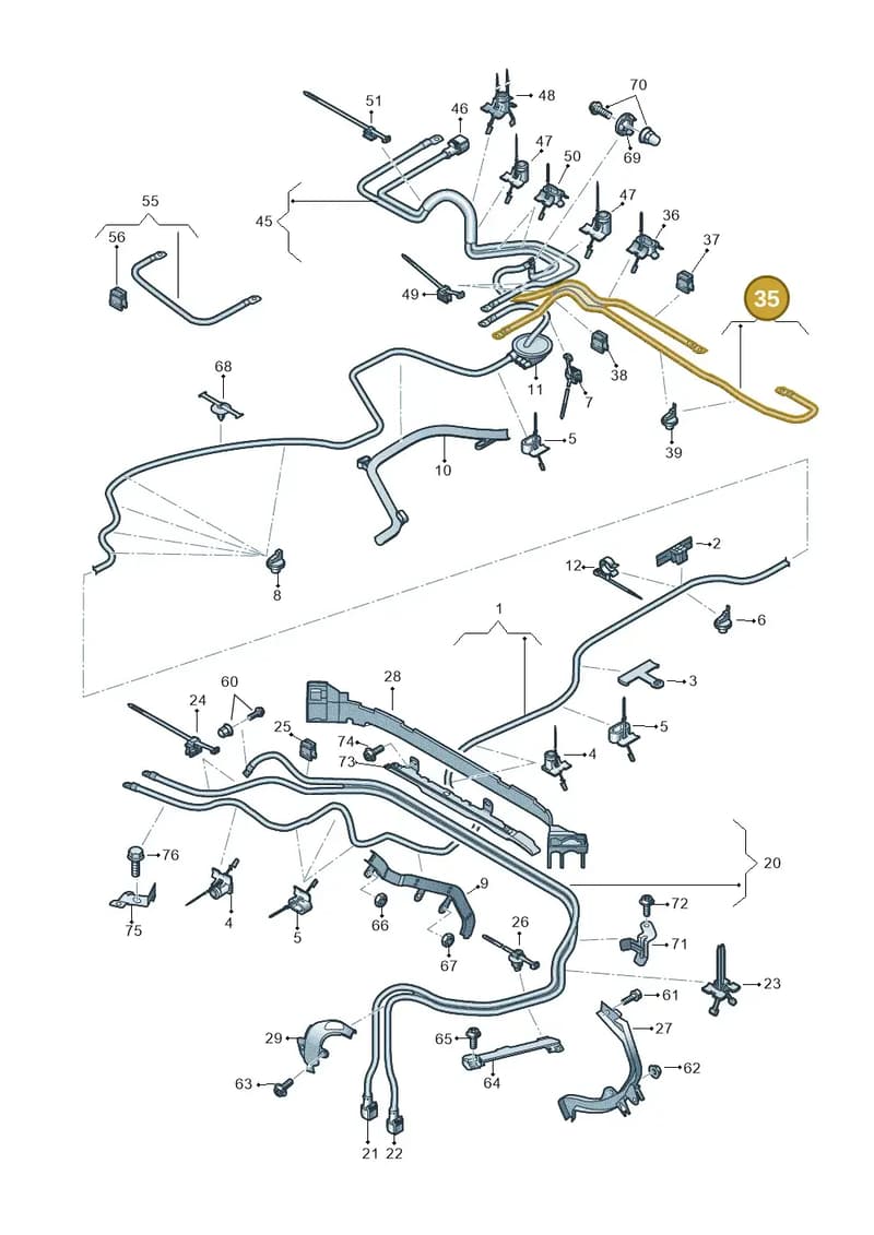 4K0971227H — Audi A6 (2018-2025) diagram 435972020, position 35