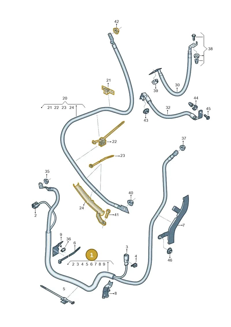 4K0971228T — Audi RS6 Avant (2019-2025) diagram 538972070, position 1