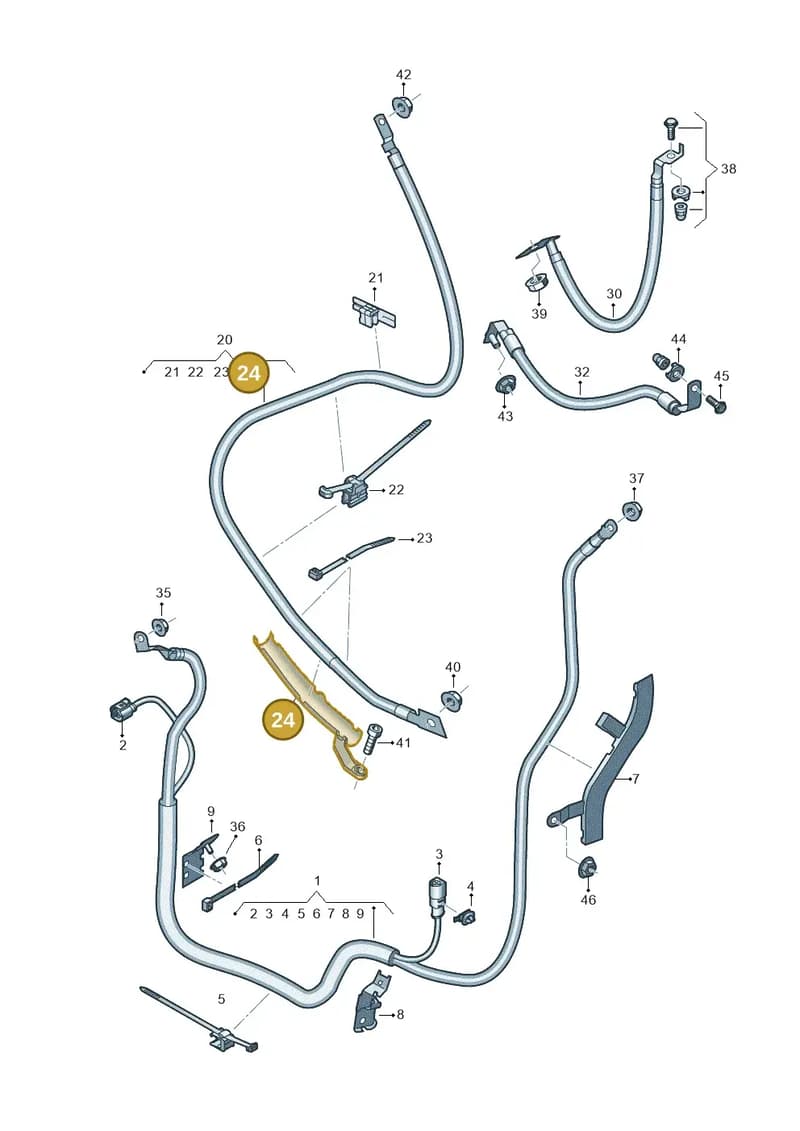 4K0971341K — Audi RS6 Avant (2019-2025) diagram 538972070, position 24