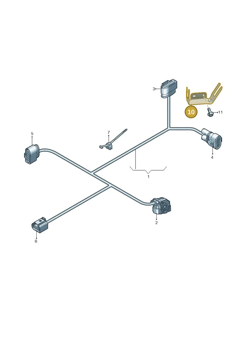 4K0971502AC — Audi A6 (2018-2025) diagram 435971600, position 10