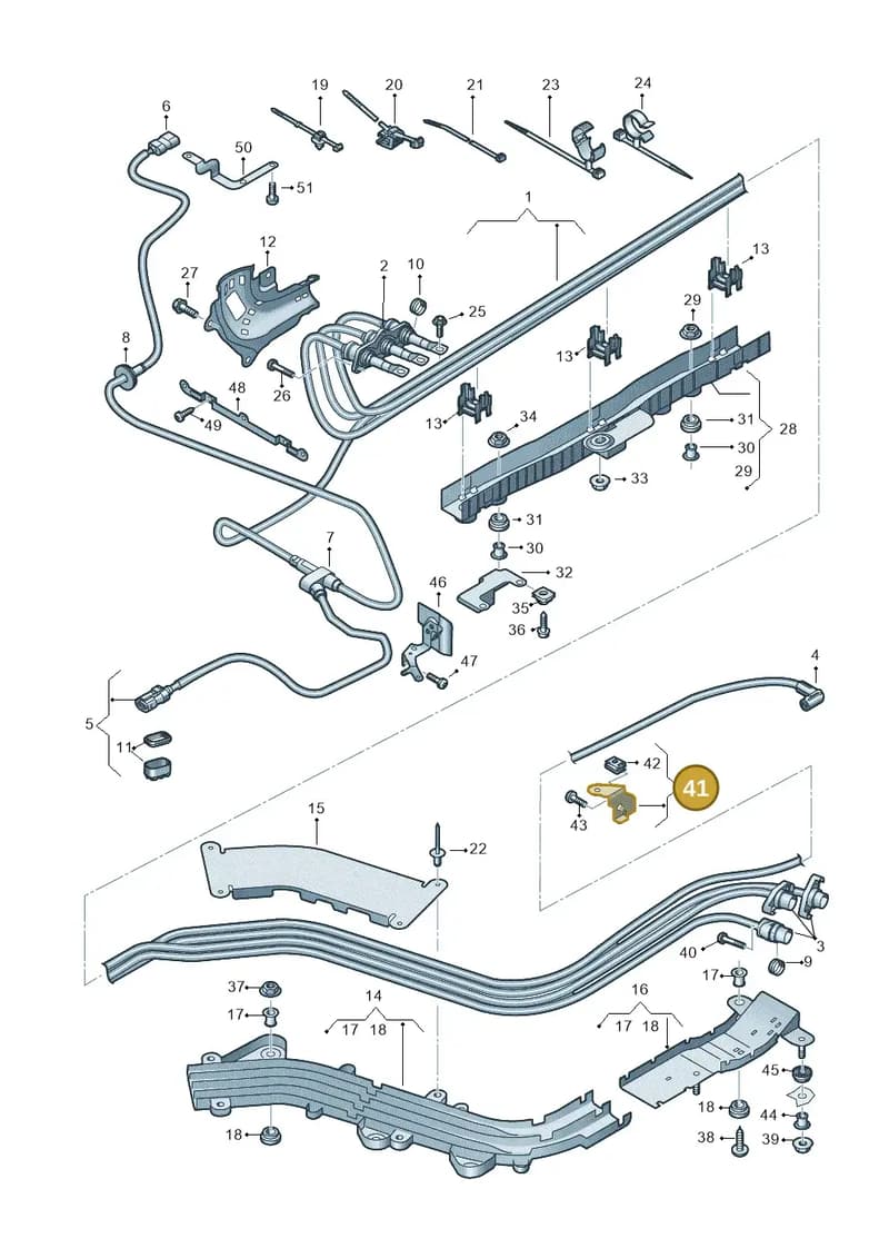 4K0971502E — Audi A6 (2018-2025) diagram 435970010, position 41