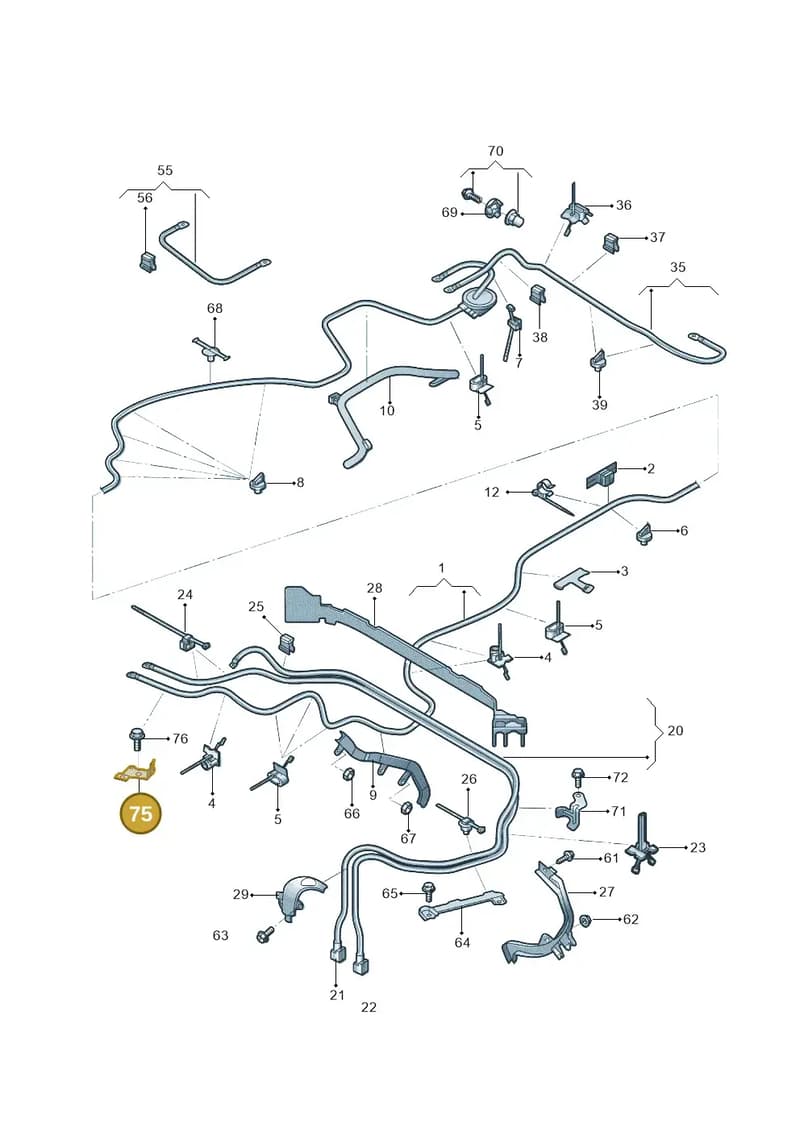 4K0971502Q — Audi A7 (2021-) diagram 4kg972002, position 75