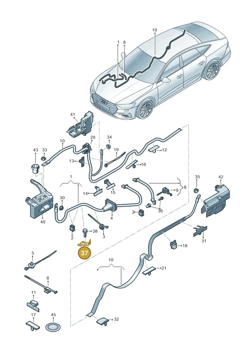 4K0971502Q — Audi A6 (2018-2025) diagram 435972000, position 37