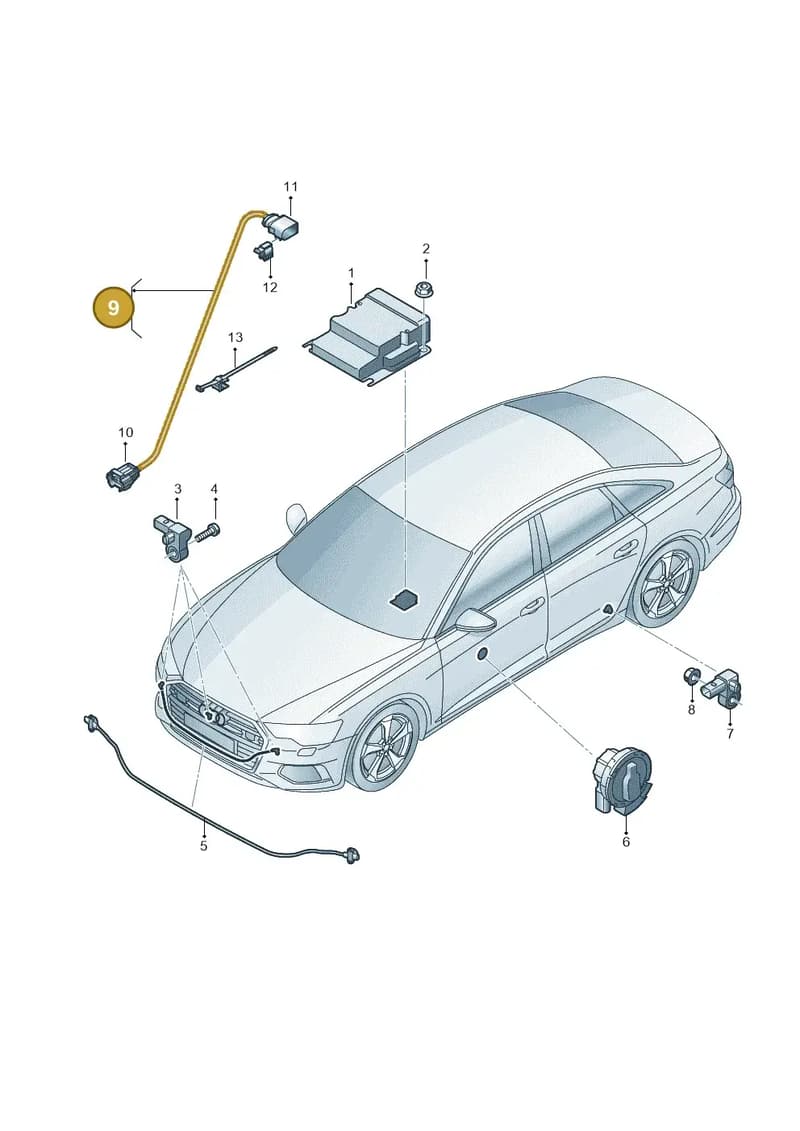 4K0971677 — Audi RS6 Avant (2019-2025) diagram 430959300, position 9