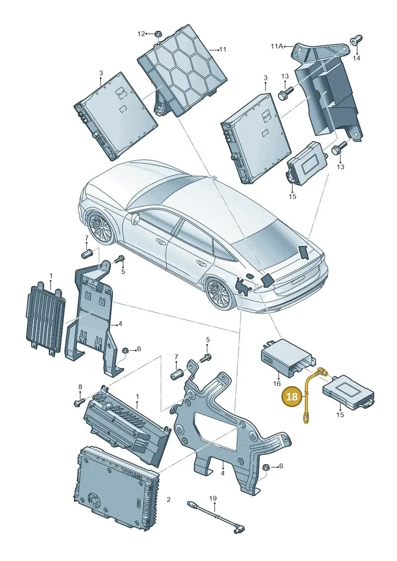 4K0971742 — Audi RS7 Sportback (2019-2025) diagram 435035400, position 18