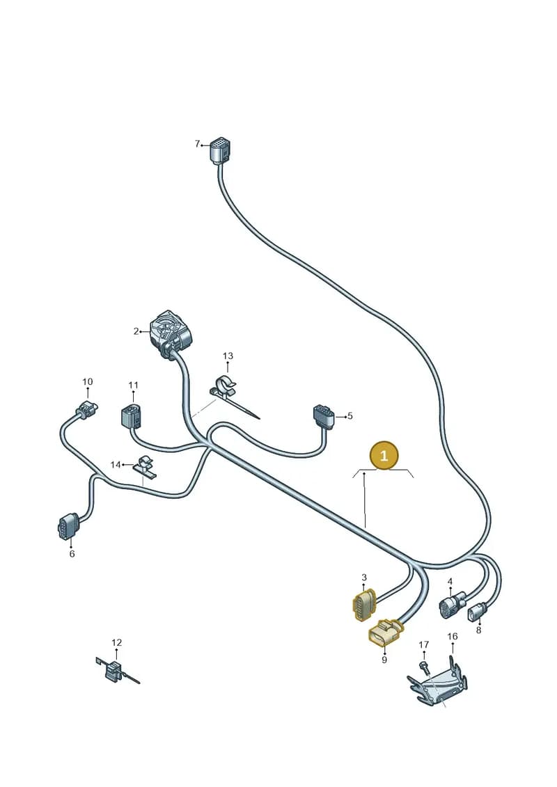 4K0971769AA — Audi A6 (2018-2025) diagram 896971067, position 1