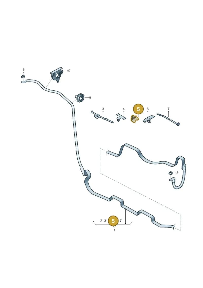 4K0971818 — Audi A6 (2018-2025) diagram 896971095, position 5