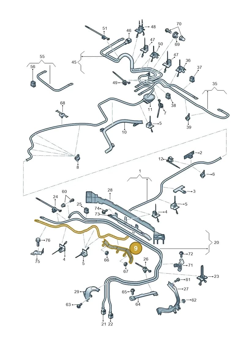 4K0971824E — Audi A6 (2018-2025) diagram 435972020, position 9