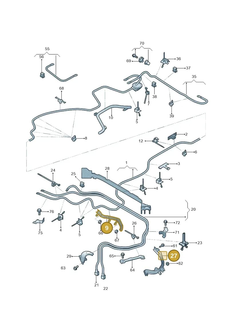 4K0971824E — Audi A7 (2021-) diagram 4kg972002, position 9+27
