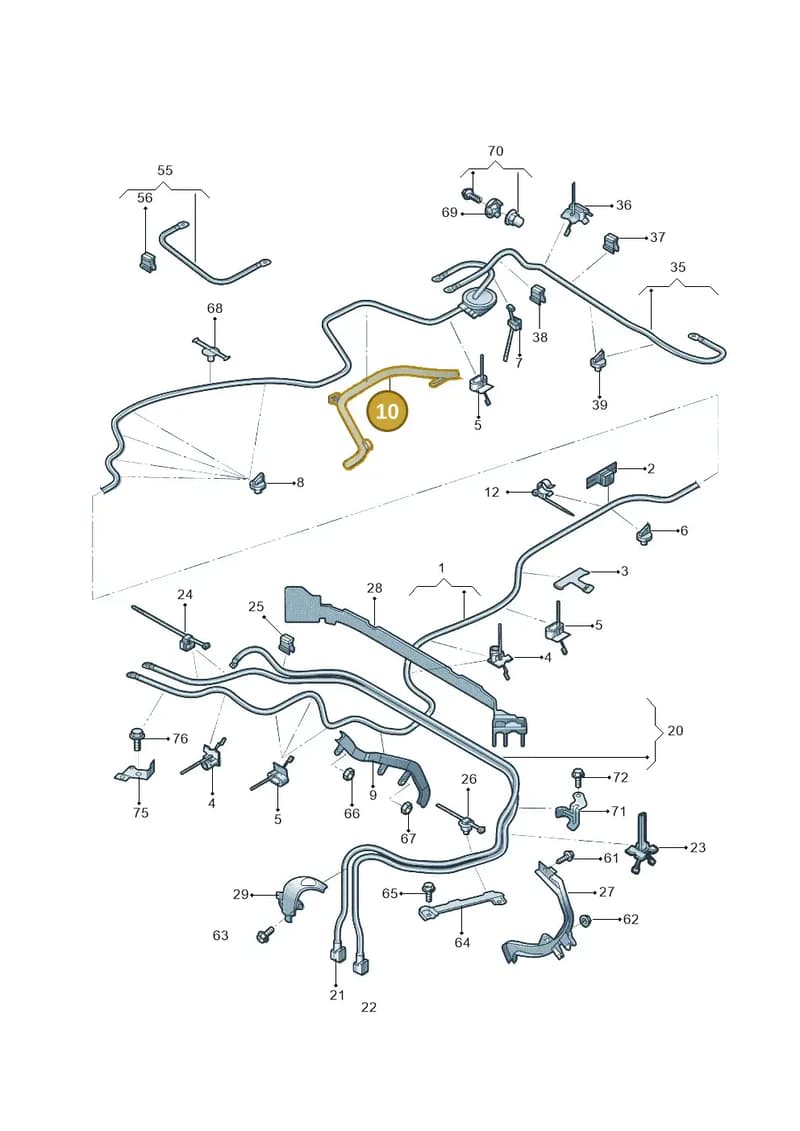 4K0971824L — Audi A7 (2021-) diagram 4kg972002, position 10