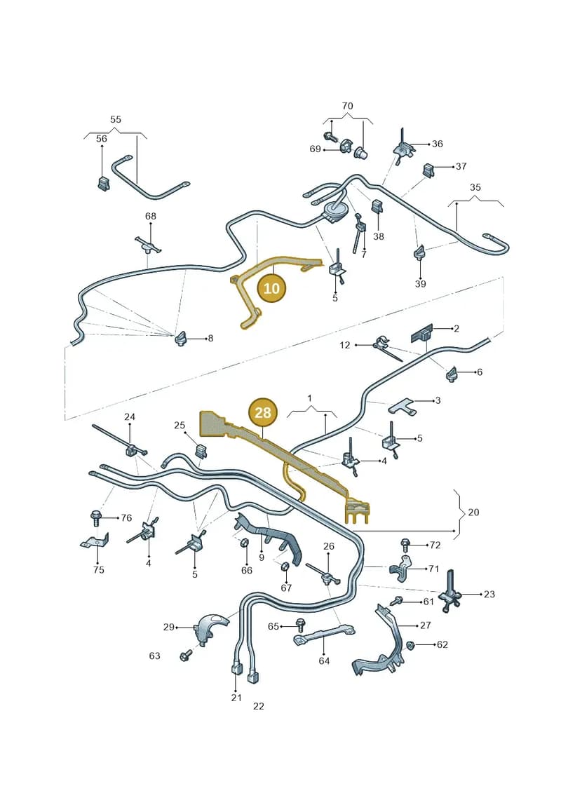 4K0971824M — Audi A7 (2021-) diagram 4kg972002, position 10+28