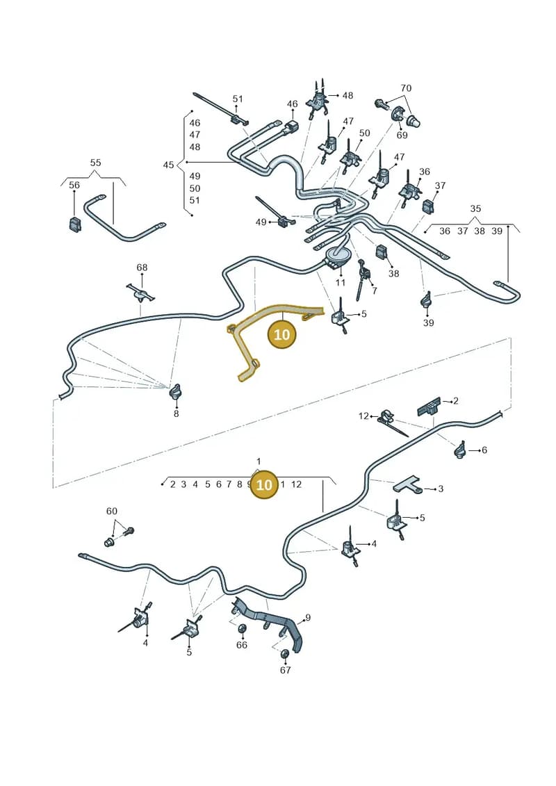 4K0971824M — Audi RS6 Avant (2019-2025) diagram 538972020, position 10
