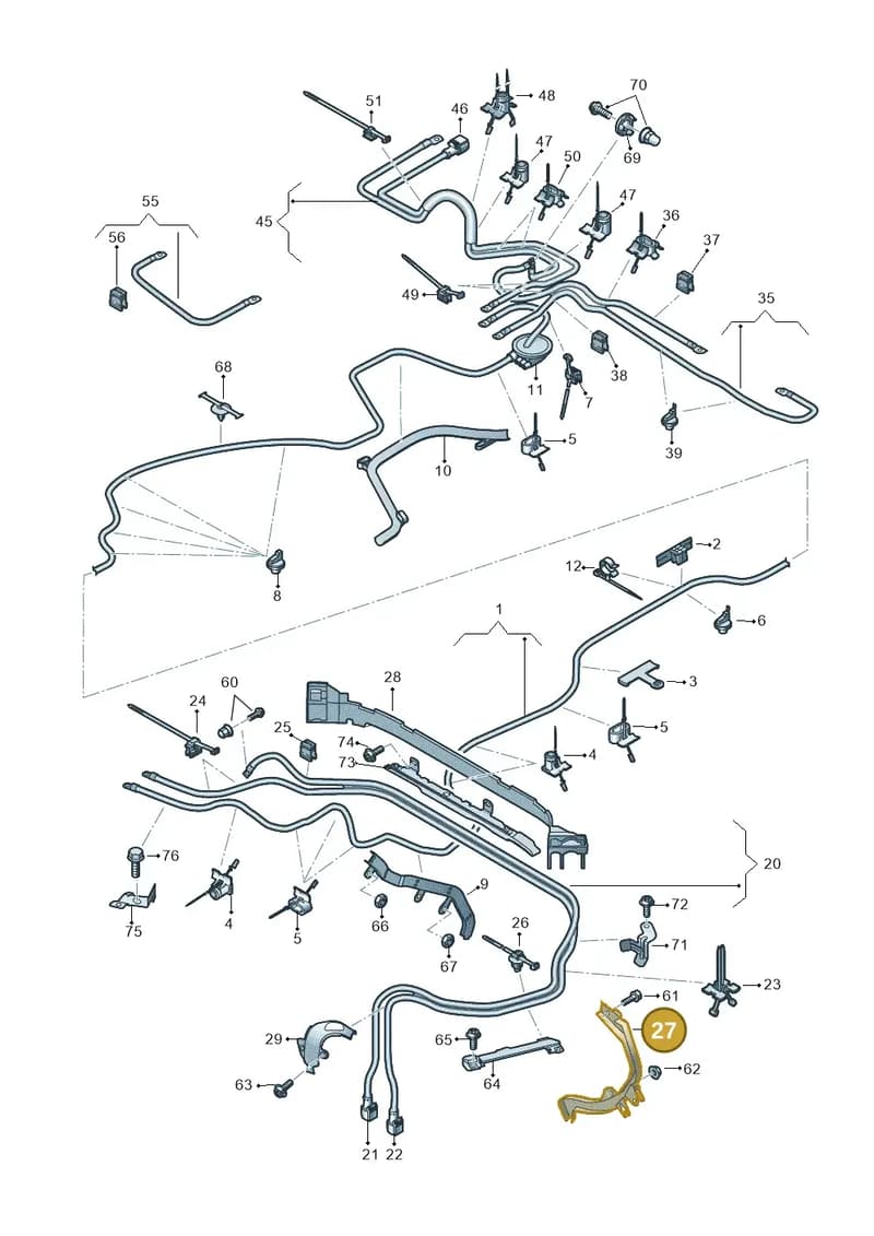4K0971824Q — Audi A6 (2018-2025) diagram 435972020, position 27