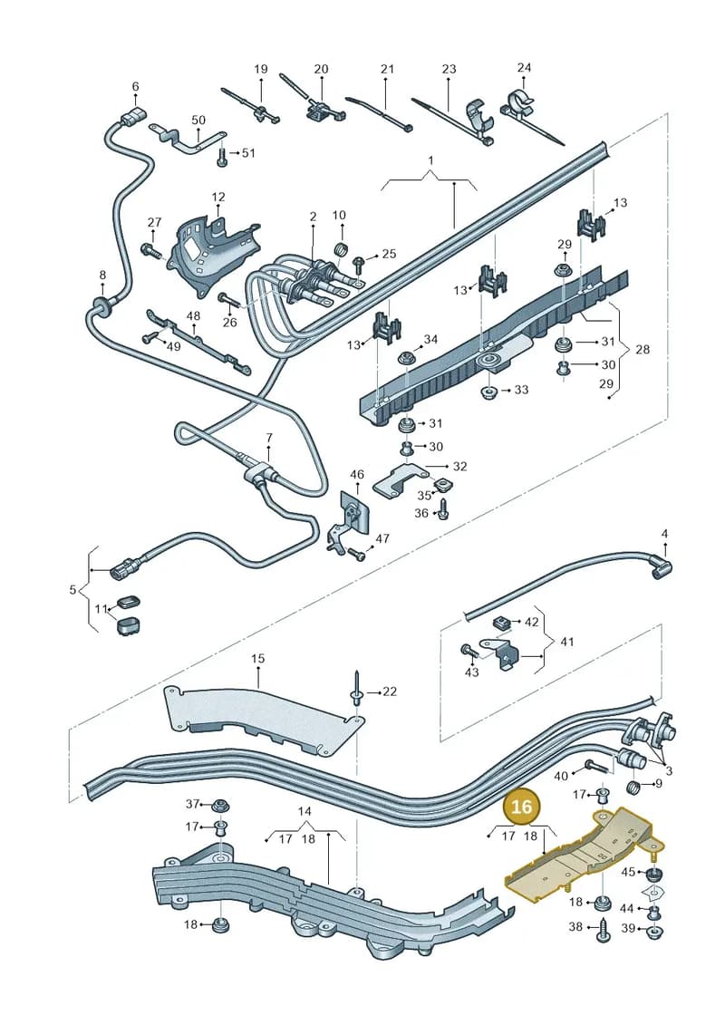 4K0971824R — Audi A6 (2018-2025) diagram 435970010, position 16