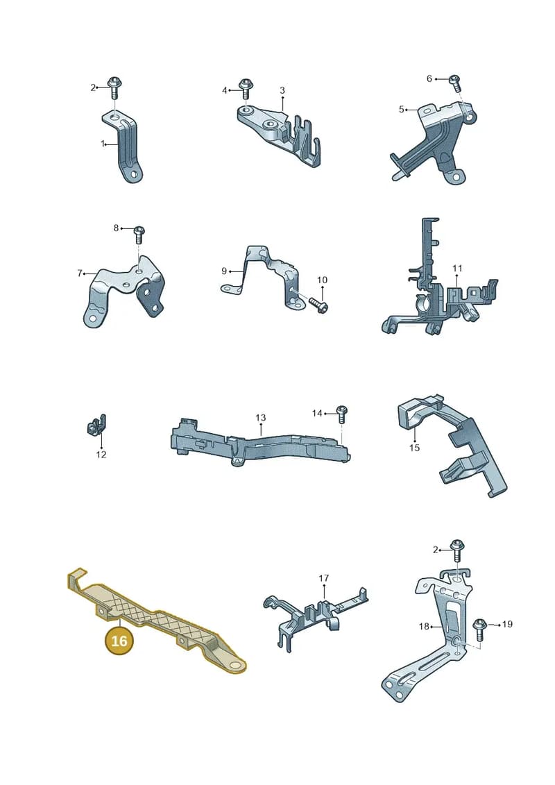 4K0971845K — Audi A7 Sportback (2018-2025) diagram 435971010, position 16