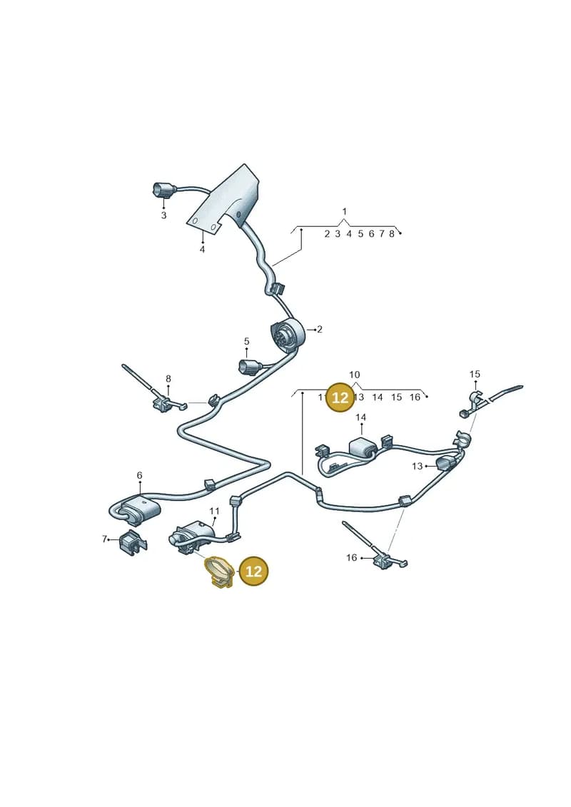 4K0971848 — Audi RS6 Avant (2019-2025) diagram 538971600, position 12