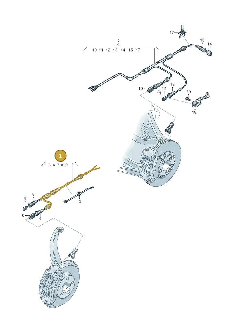 4K0972252B — Audi RS6 Avant (2019-2025) diagram 838927100, position 1