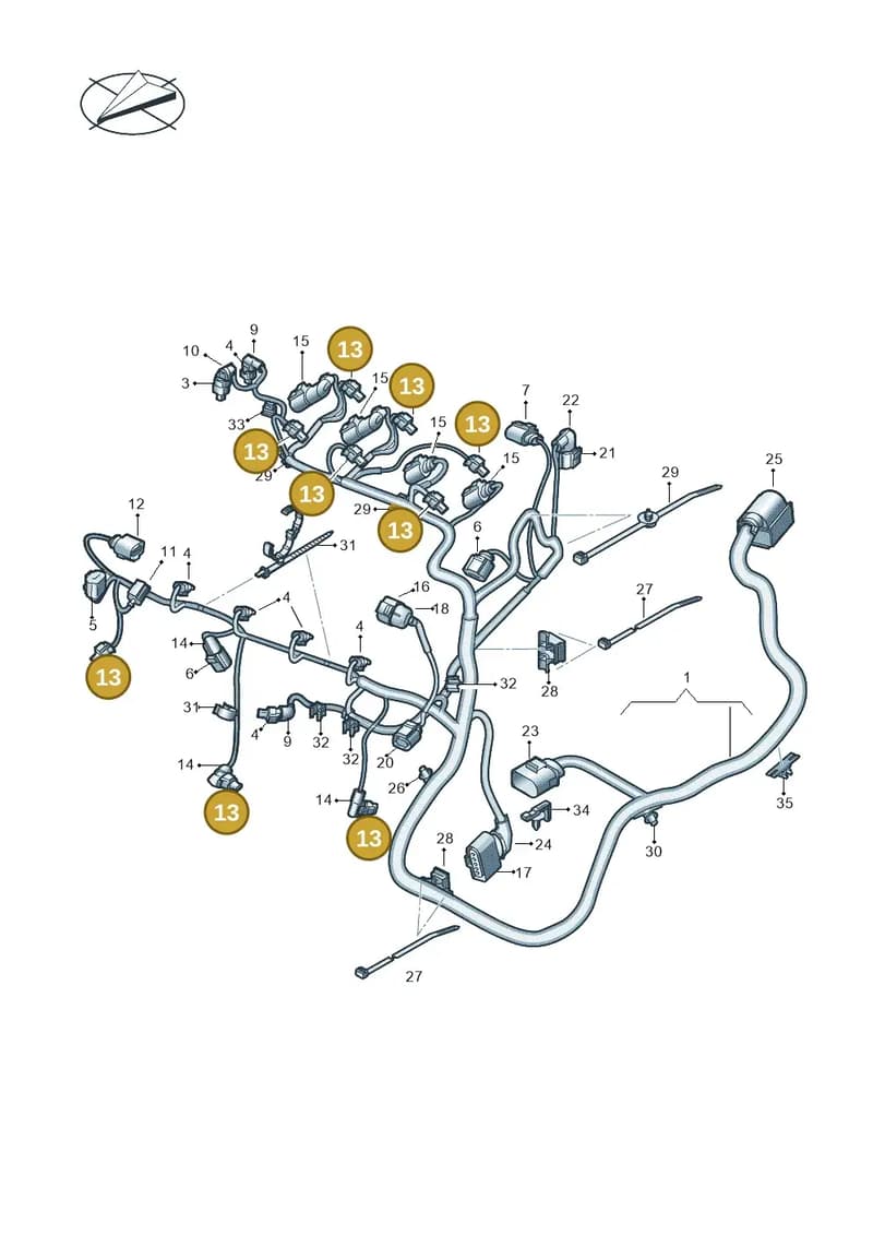 4K0973703B — Skoda Kamiq (2019-2020) diagram 813971080, position 13