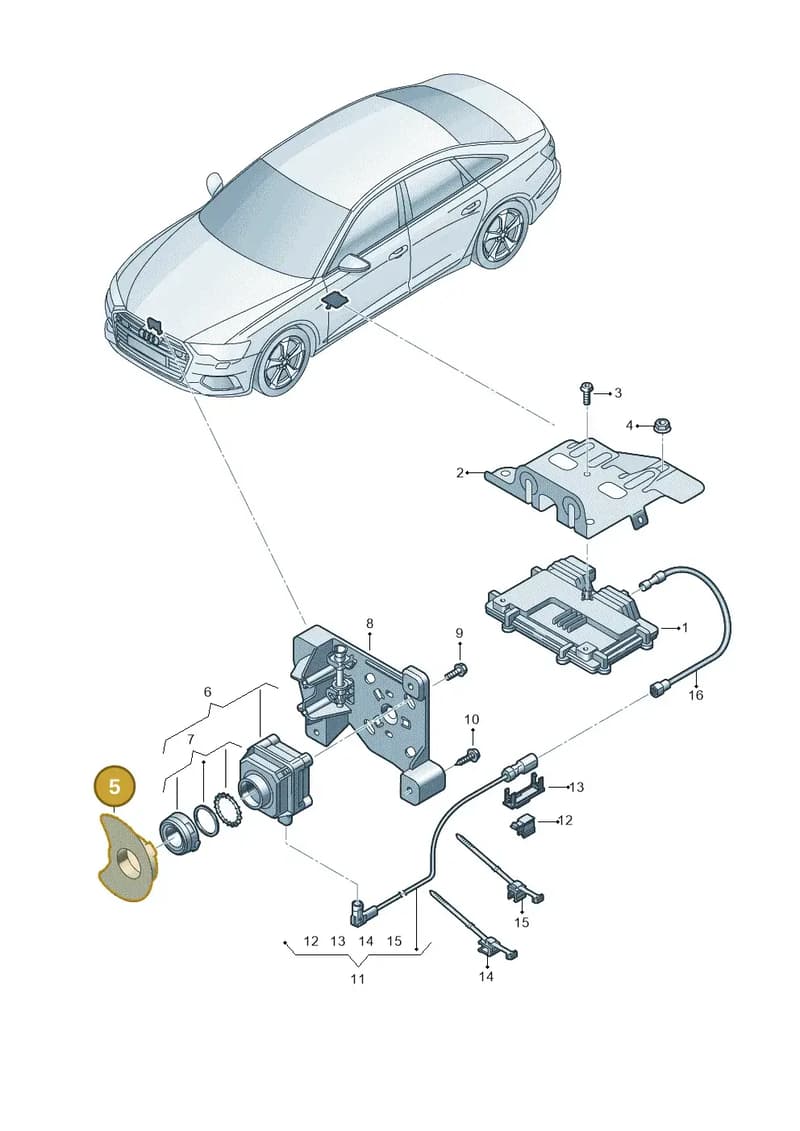 4K0980295 — Audi A6 (2018-2025) diagram 430907400, position 5