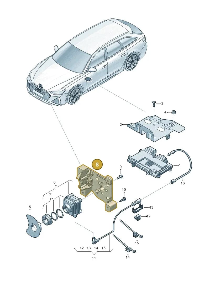 4K0980561A — Audi RS6 Avant (2019-2025) diagram 537907240, position 8