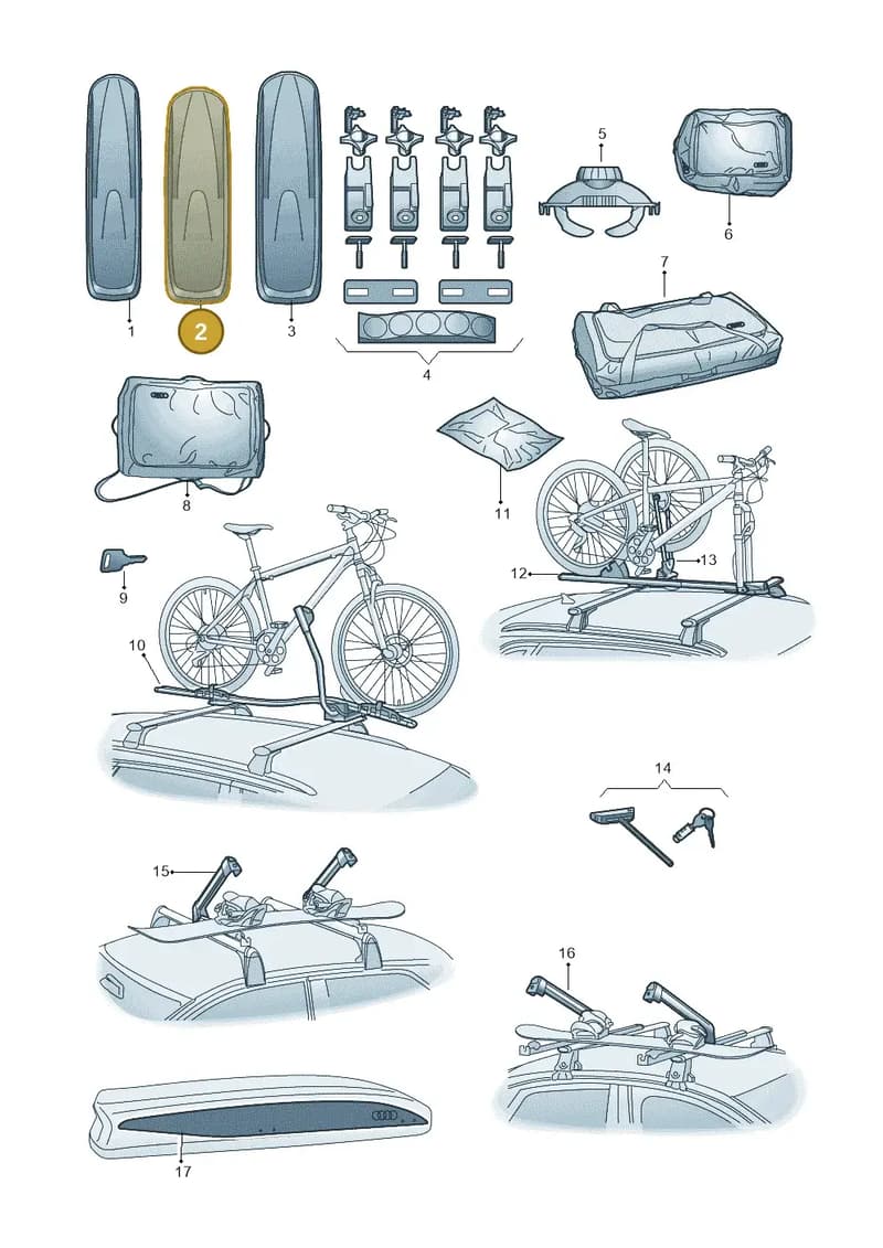 4K1071200Y9B — Audi TT RS (2016-2023) diagram 898071040, position 2