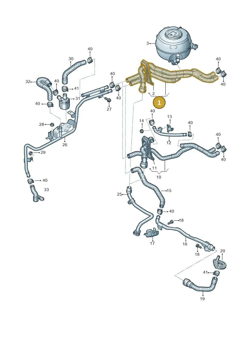 4K1265344J — Audi RS6 Avant (2019-2025) diagram 538121010, position 1