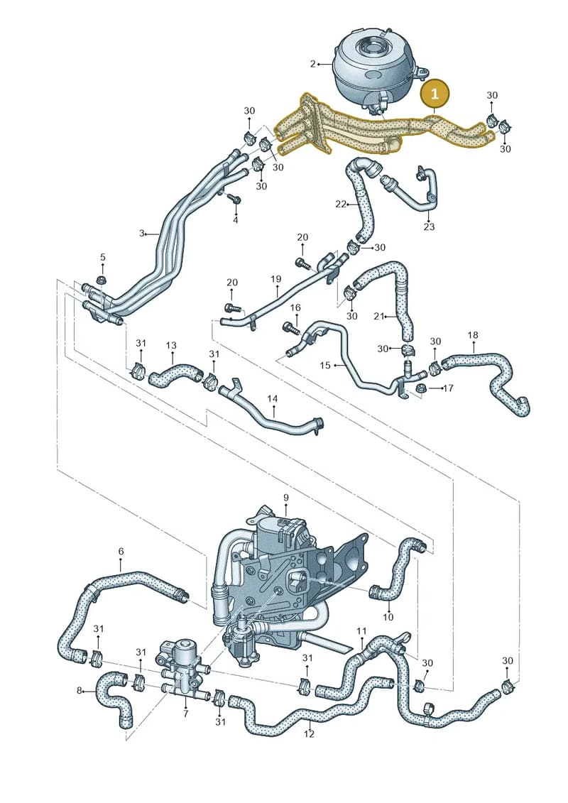 4K1265344Q — Audi A6 (2018-2025) diagram 435121160, position 1