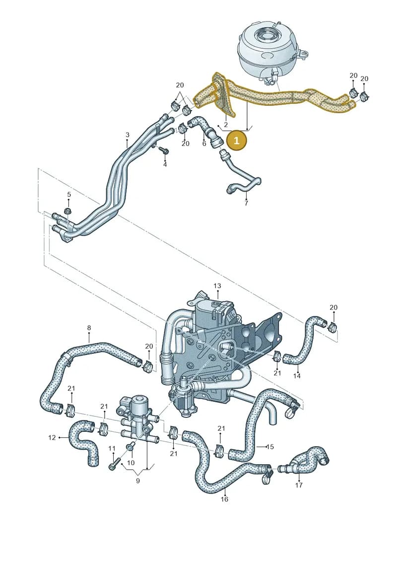 4K1265344T — Audi A6 (2018-2025) diagram 435121080, position 1
