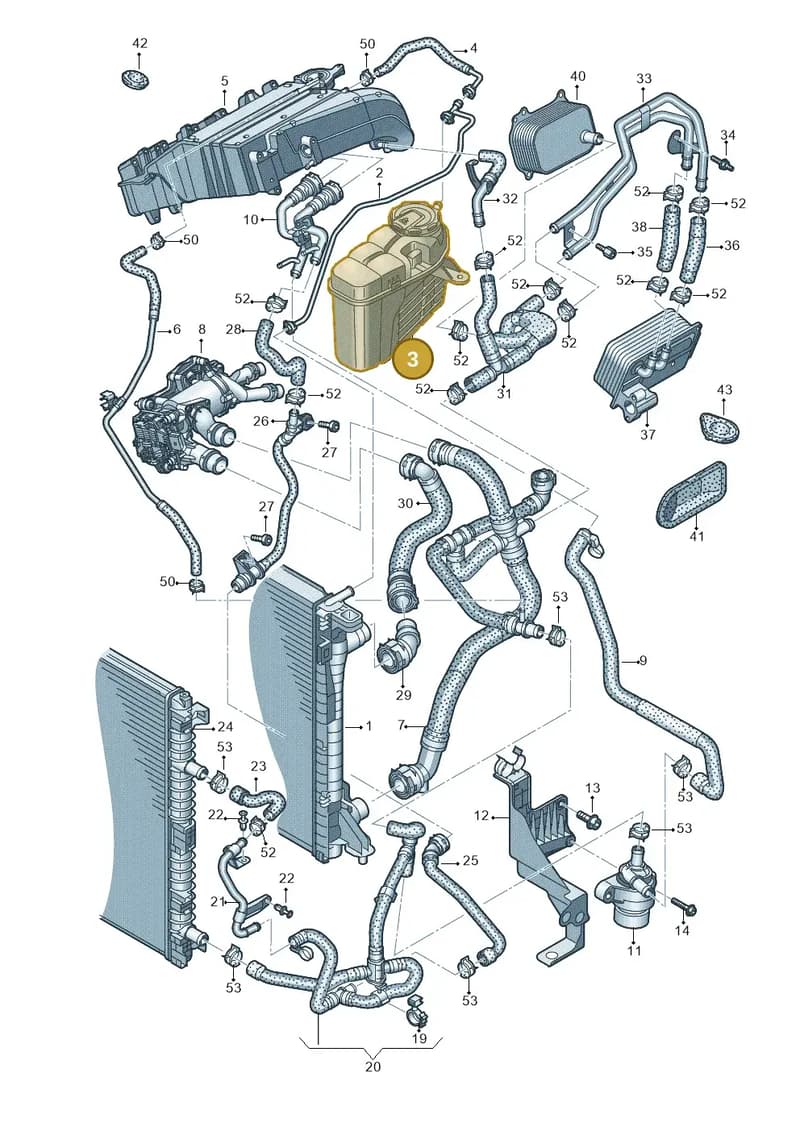 4K1265347G — Audi A6 (2018-2025) diagram 430121040, position 3