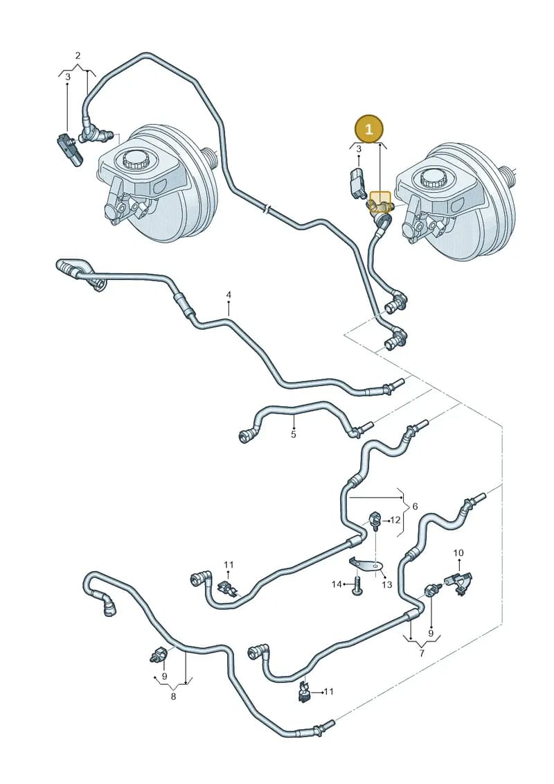 4K1611931K — Audi A6 (2018-2025) diagram 435611700, position 1