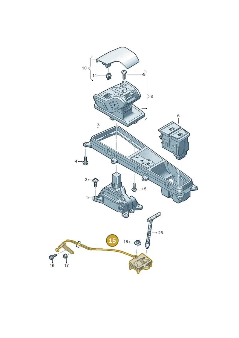 4K1713052M — Audi A6 (2018-2025) diagram 435713100, position 15