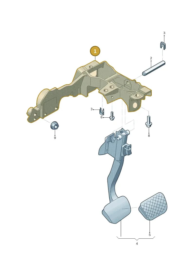 4K1723117A — Audi A6 L 2.0 (2018-) diagram 577723025, position 1