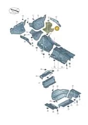 4K1804163E Audi Heat Shield for Tunnel