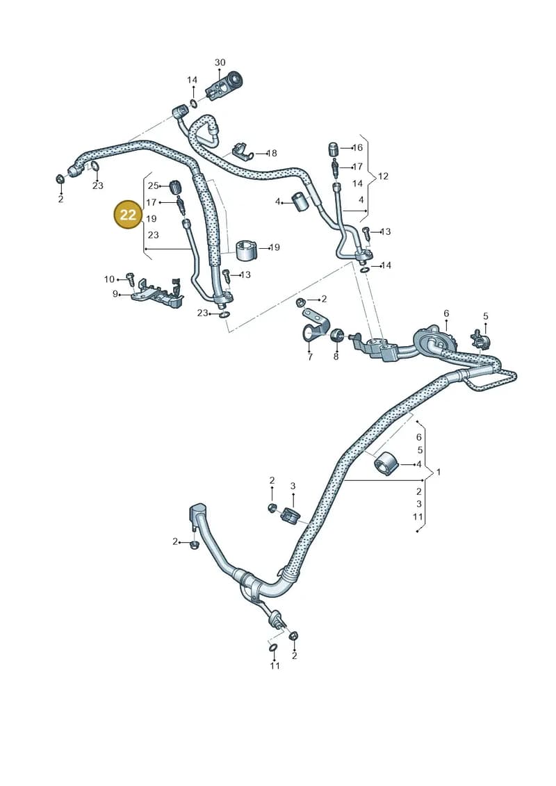 4K1816740AE — Audi RS6 Avant (2019-2025) diagram 537260810, position 22