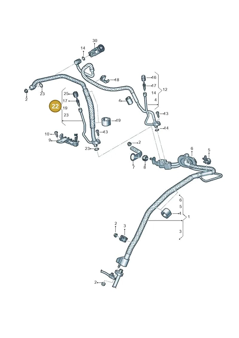 4K1816740AH — Audi A6 (2018-2025) diagram 435260800, position 22