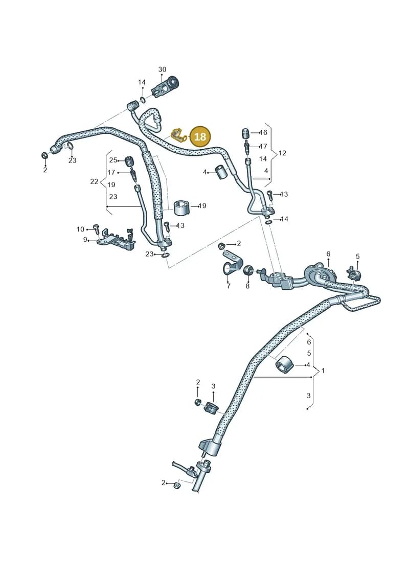 4K1816765F — Audi A6 (2018-2025) diagram 435260800, position 18
