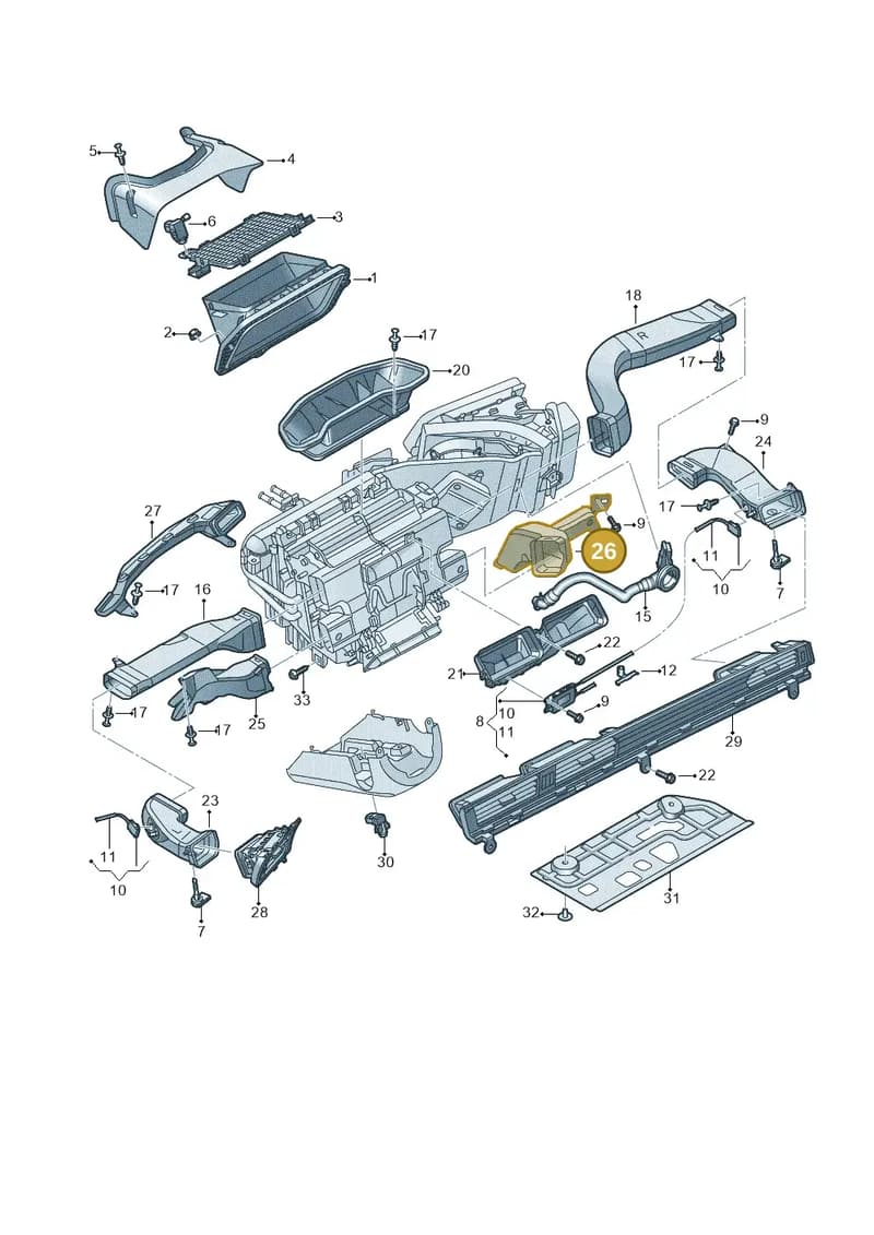 4K1819152 — Audi RS6 Avant (2019-2025) diagram 435819100, position 26