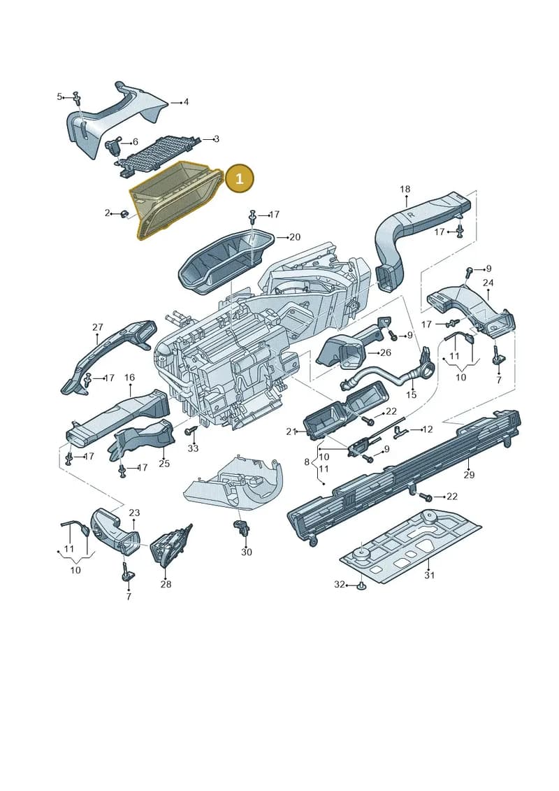 4K1819904E — Audi RS6 Avant (2019-2025) diagram 435819100, position 1