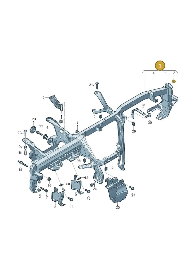 4K1857017B — Audi RS6 Avant (2019-2025) diagram 435857000, position 1